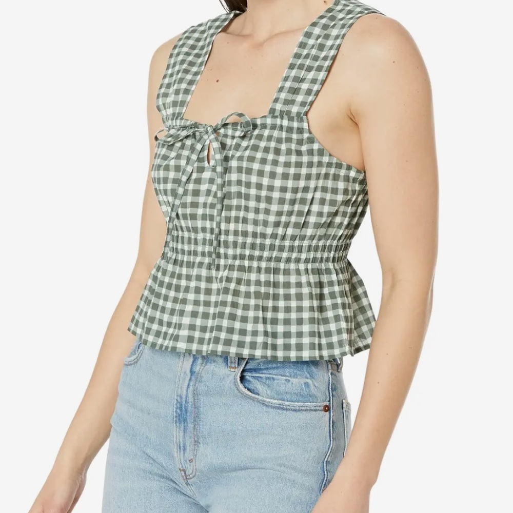 Madewell Cropped Gingham Tank